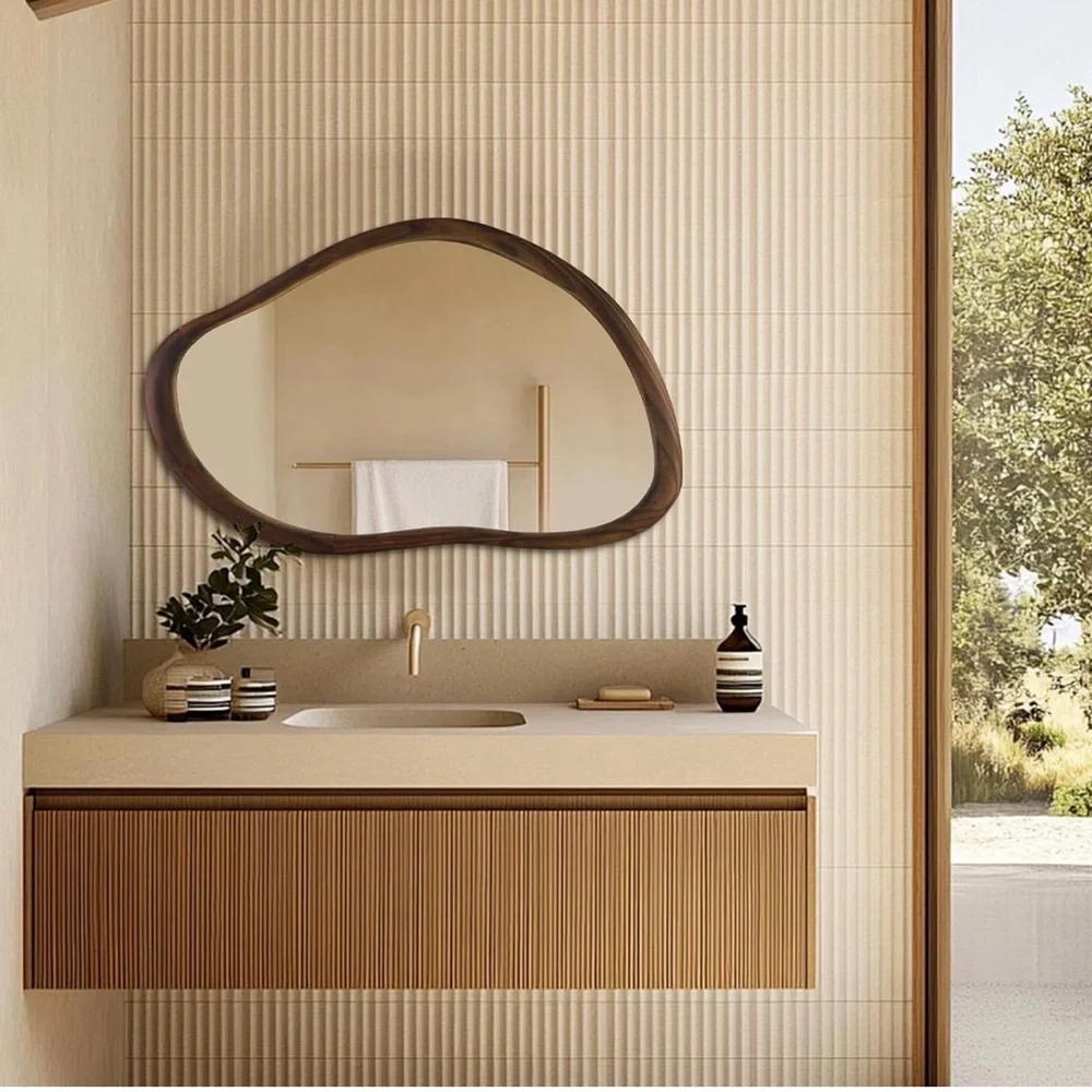 Unique Wooden Frame Mirror